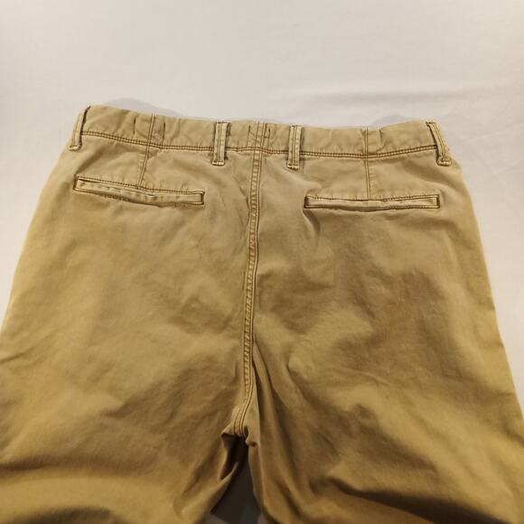 GAP Men’s Relaxed Fit Chino Pants Khaki 34x34 Cotton Casual Straight Leg - Picture 7 of 8